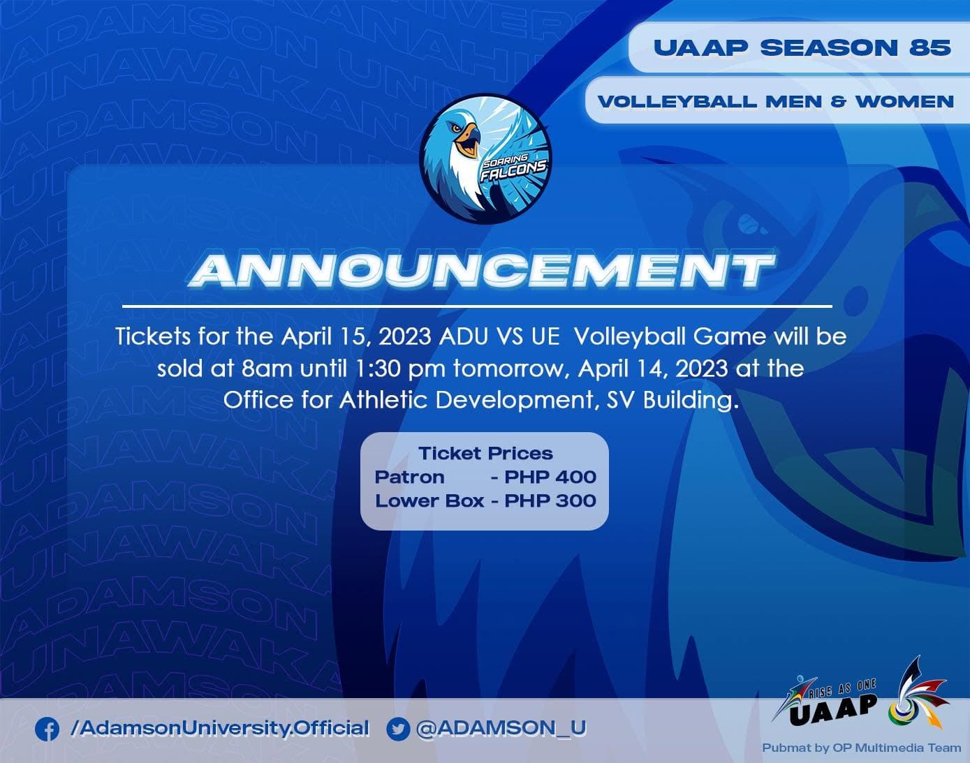 Graphic Design created during my time as a Multimedia Team Editor at Adamson University